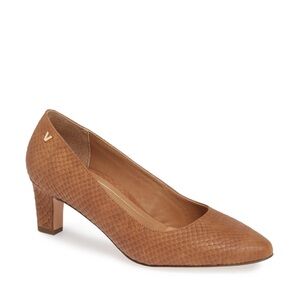 Vionic Mia Block Heel Pumps – Brown